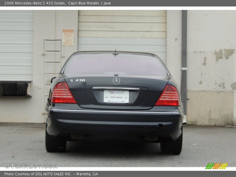 Capri Blue Metallic / Java 2006 Mercedes-Benz S 430 Sedan