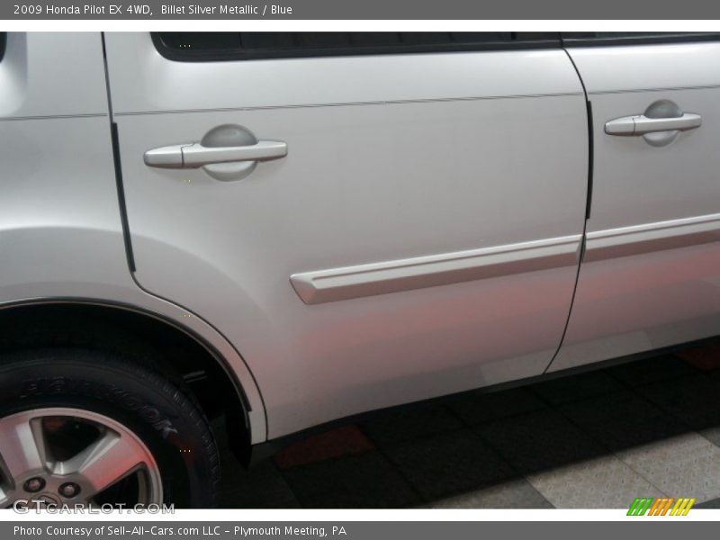 Billet Silver Metallic / Blue 2009 Honda Pilot EX 4WD