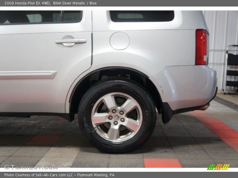 Billet Silver Metallic / Blue 2009 Honda Pilot EX 4WD