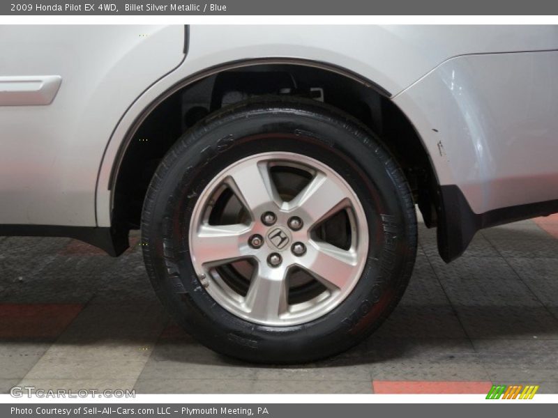 Billet Silver Metallic / Blue 2009 Honda Pilot EX 4WD