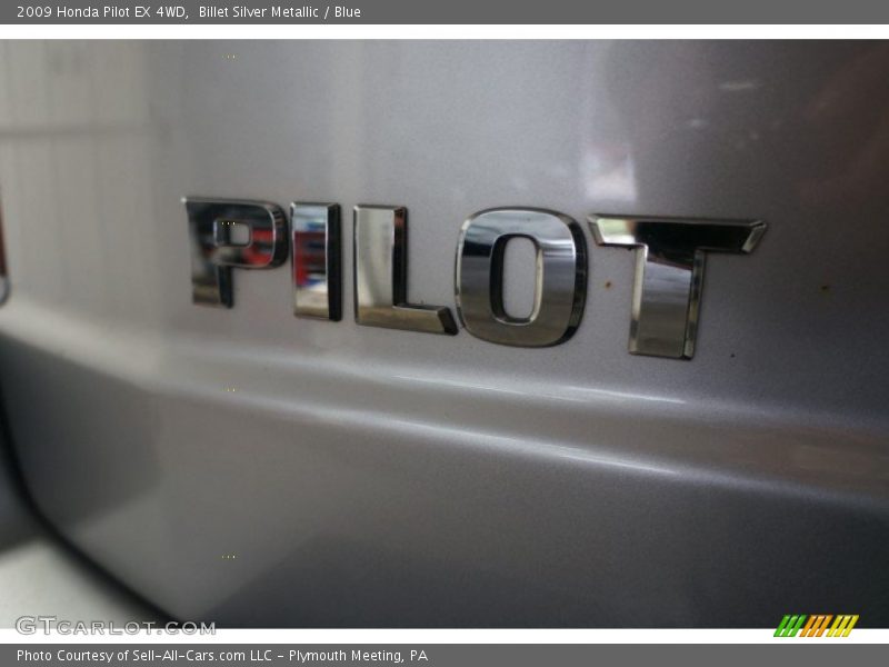 Billet Silver Metallic / Blue 2009 Honda Pilot EX 4WD