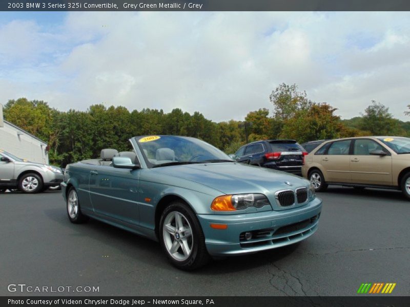 Grey Green Metallic / Grey 2003 BMW 3 Series 325i Convertible