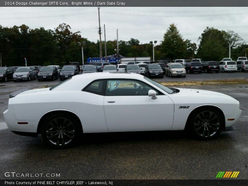 Bright White / Dark Slate Gray 2014 Dodge Challenger SRT8 Core