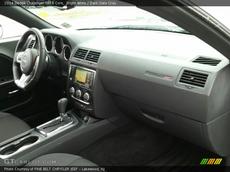 Bright White / Dark Slate Gray 2014 Dodge Challenger SRT8 Core