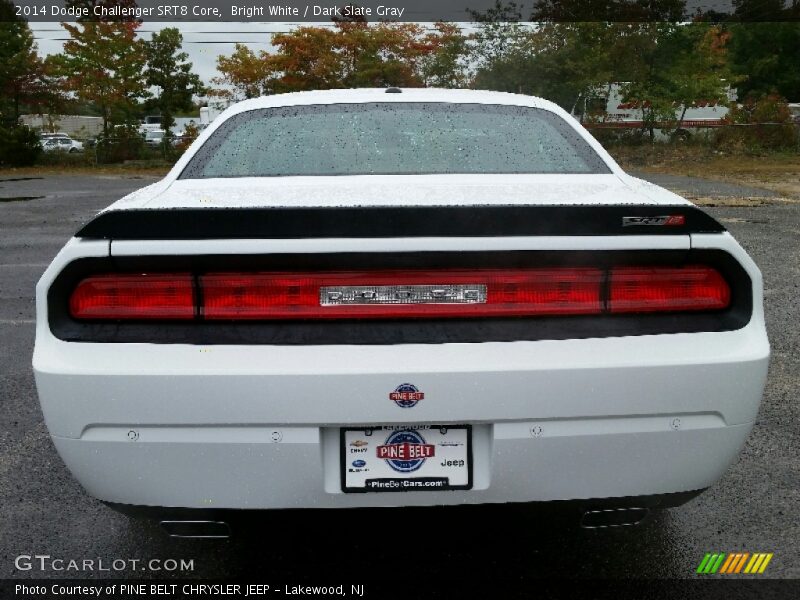 Bright White / Dark Slate Gray 2014 Dodge Challenger SRT8 Core