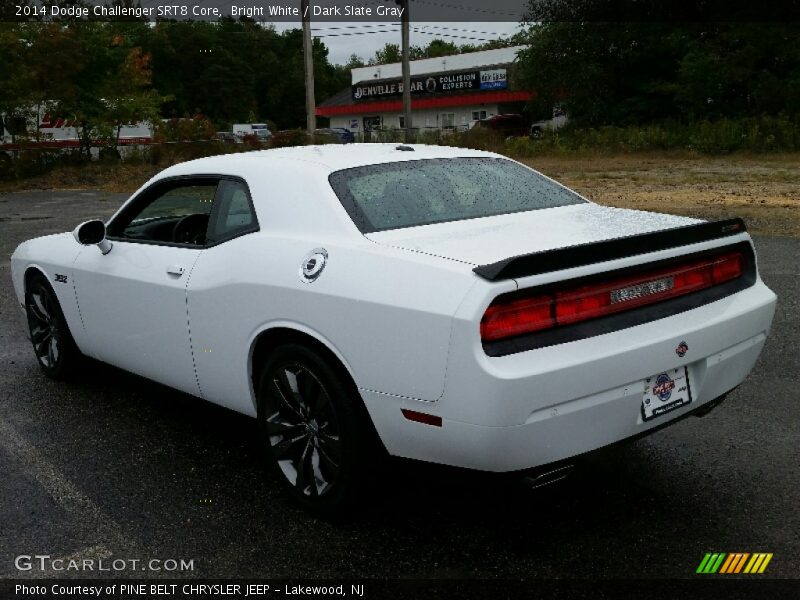 Bright White / Dark Slate Gray 2014 Dodge Challenger SRT8 Core
