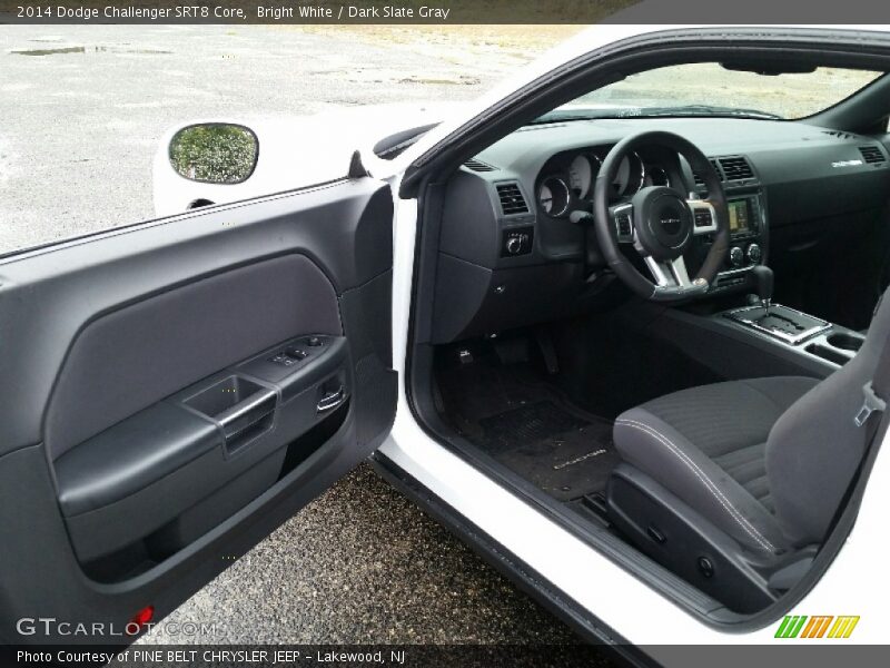 Bright White / Dark Slate Gray 2014 Dodge Challenger SRT8 Core