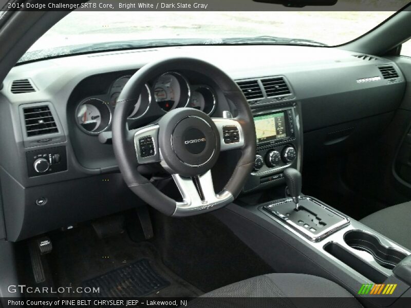 Bright White / Dark Slate Gray 2014 Dodge Challenger SRT8 Core