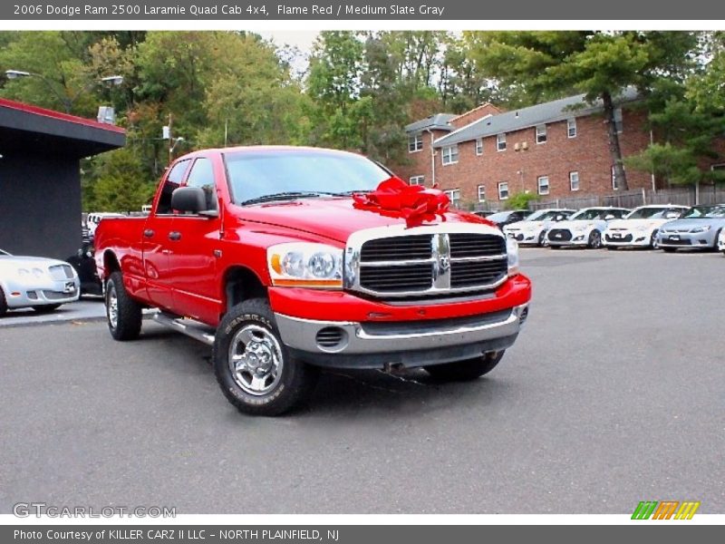 Flame Red / Medium Slate Gray 2006 Dodge Ram 2500 Laramie Quad Cab 4x4