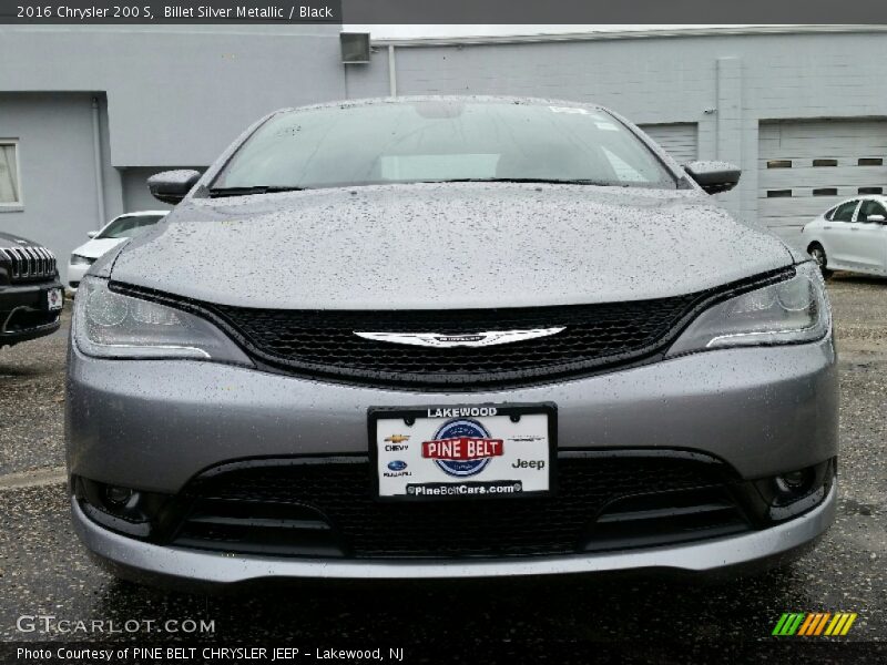Billet Silver Metallic / Black 2016 Chrysler 200 S