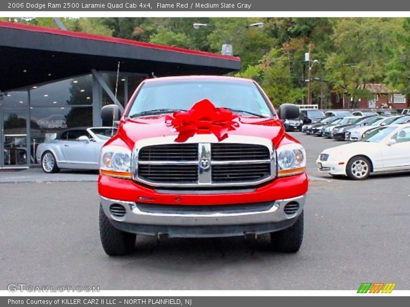 Flame Red / Medium Slate Gray 2006 Dodge Ram 2500 Laramie Quad Cab 4x4