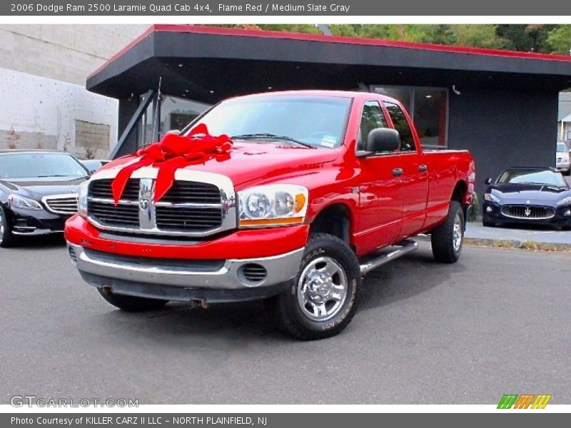Flame Red / Medium Slate Gray 2006 Dodge Ram 2500 Laramie Quad Cab 4x4