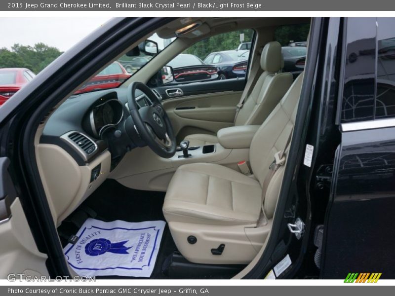  2015 Grand Cherokee Limited Black/Light Frost Beige Interior