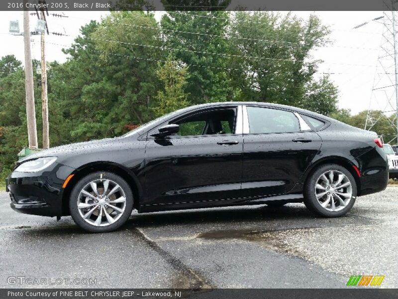 Black / Black 2016 Chrysler 200 S