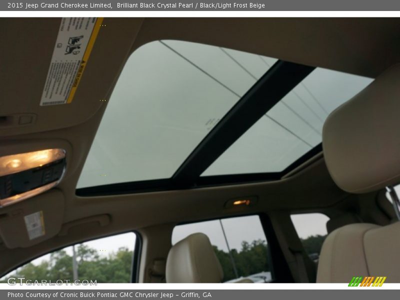 Brilliant Black Crystal Pearl / Black/Light Frost Beige 2015 Jeep Grand Cherokee Limited
