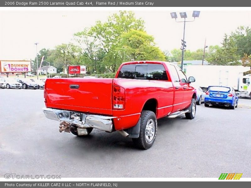 Flame Red / Medium Slate Gray 2006 Dodge Ram 2500 Laramie Quad Cab 4x4