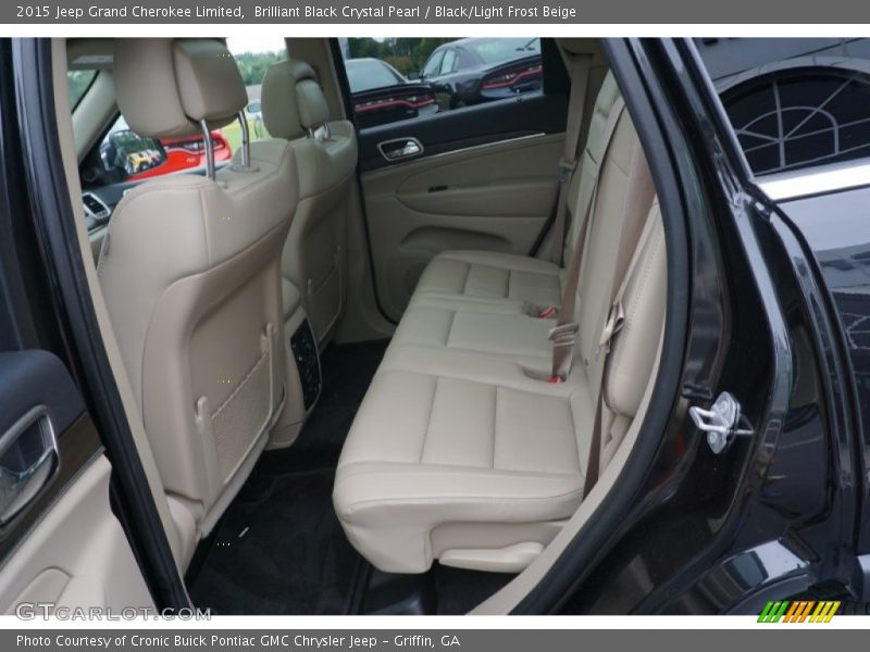 Brilliant Black Crystal Pearl / Black/Light Frost Beige 2015 Jeep Grand Cherokee Limited