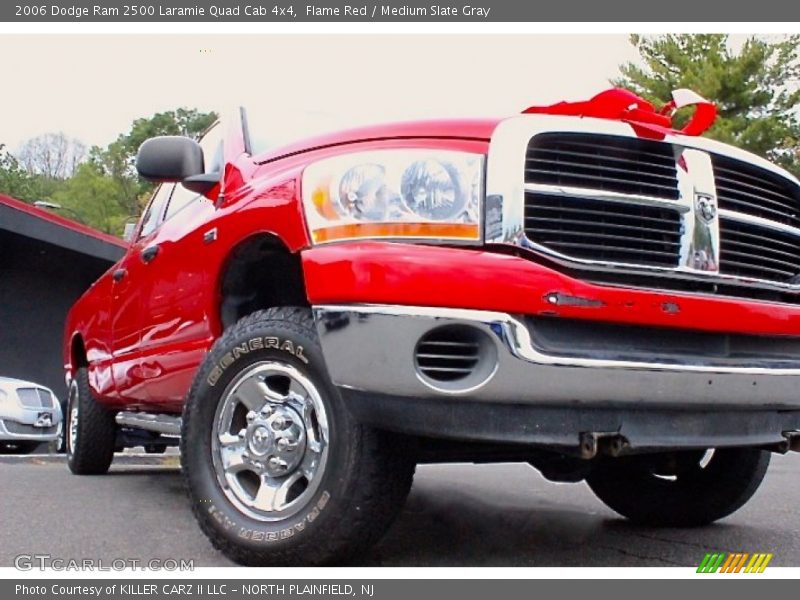 Flame Red / Medium Slate Gray 2006 Dodge Ram 2500 Laramie Quad Cab 4x4
