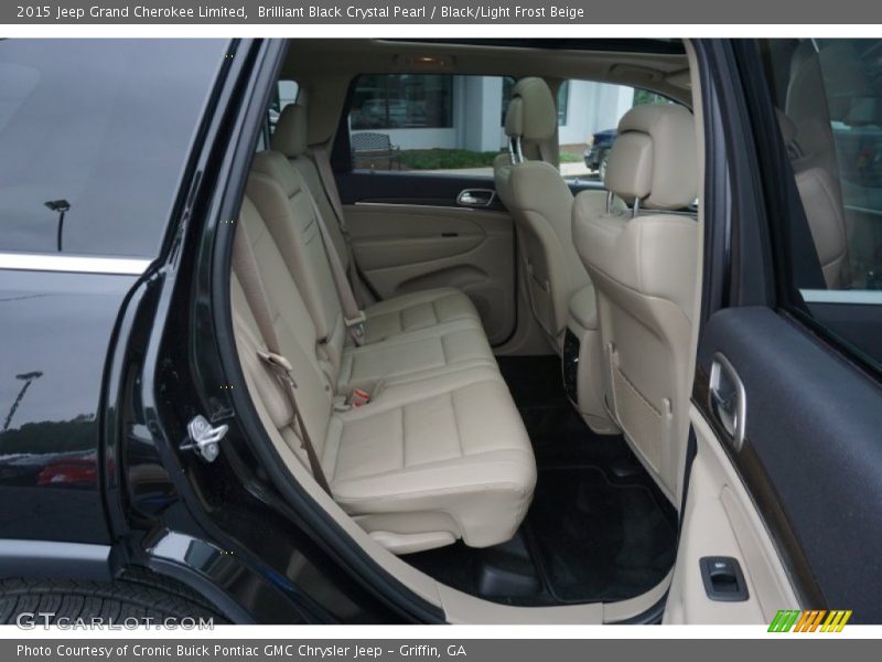 Brilliant Black Crystal Pearl / Black/Light Frost Beige 2015 Jeep Grand Cherokee Limited