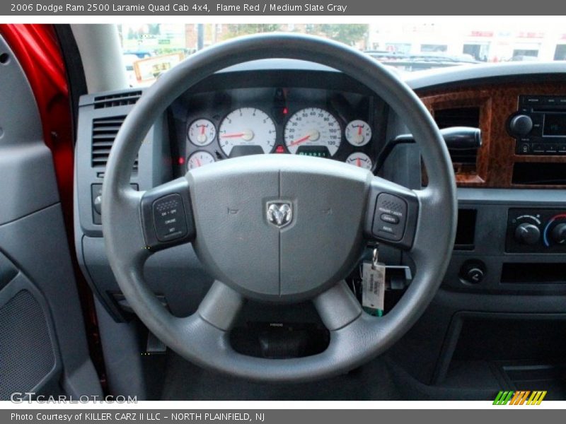 Flame Red / Medium Slate Gray 2006 Dodge Ram 2500 Laramie Quad Cab 4x4