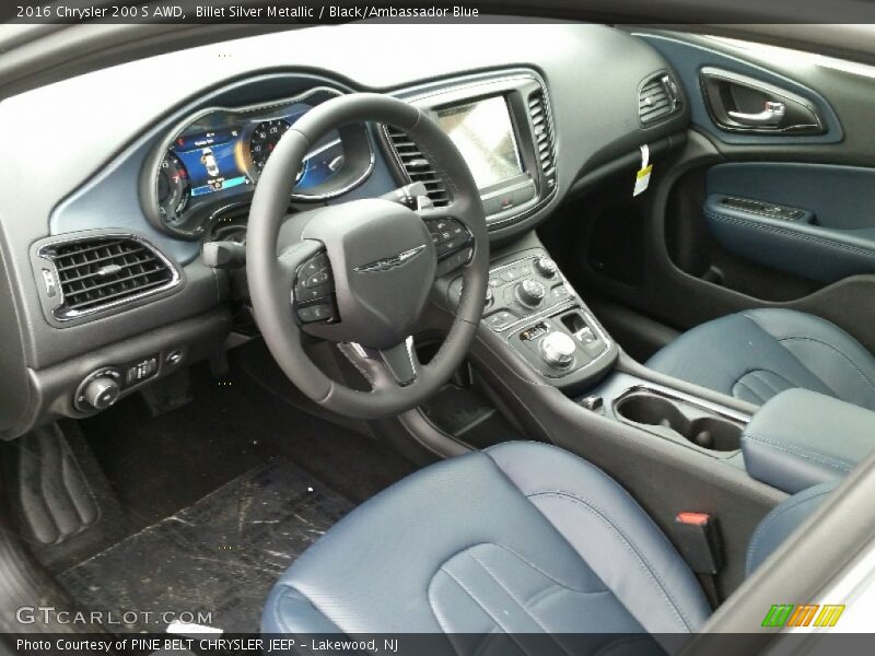  2016 200 S AWD Black/Ambassador Blue Interior