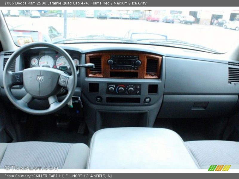 Flame Red / Medium Slate Gray 2006 Dodge Ram 2500 Laramie Quad Cab 4x4