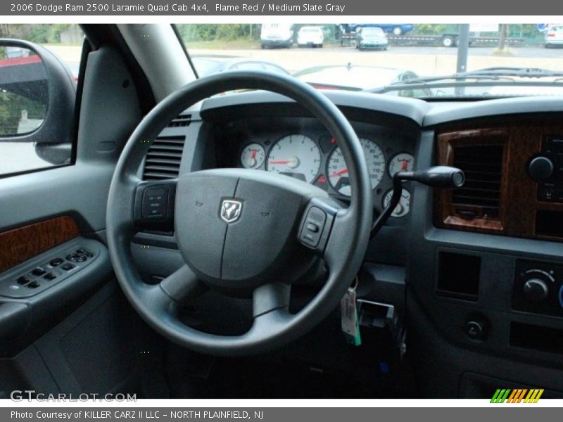 Flame Red / Medium Slate Gray 2006 Dodge Ram 2500 Laramie Quad Cab 4x4