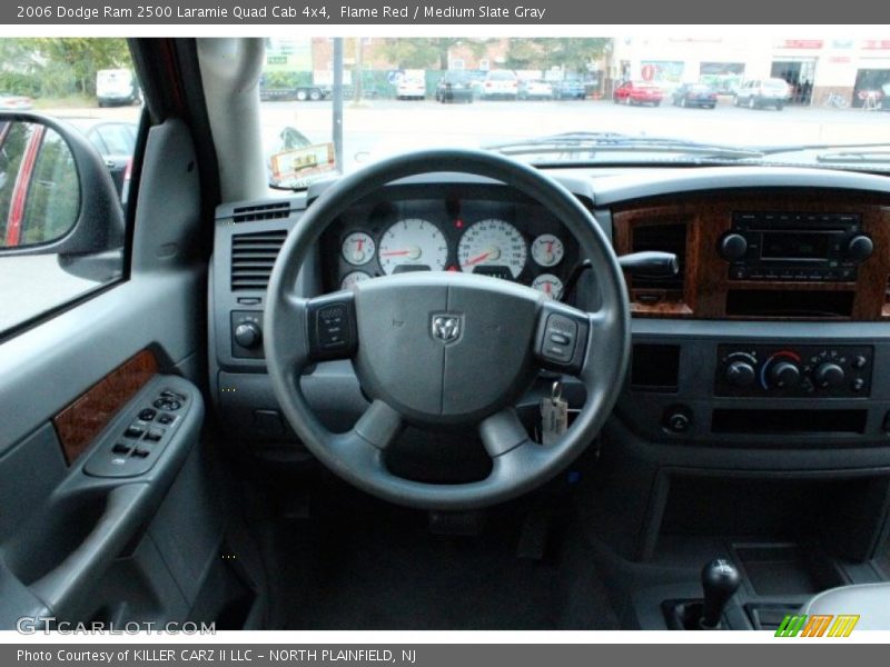Flame Red / Medium Slate Gray 2006 Dodge Ram 2500 Laramie Quad Cab 4x4