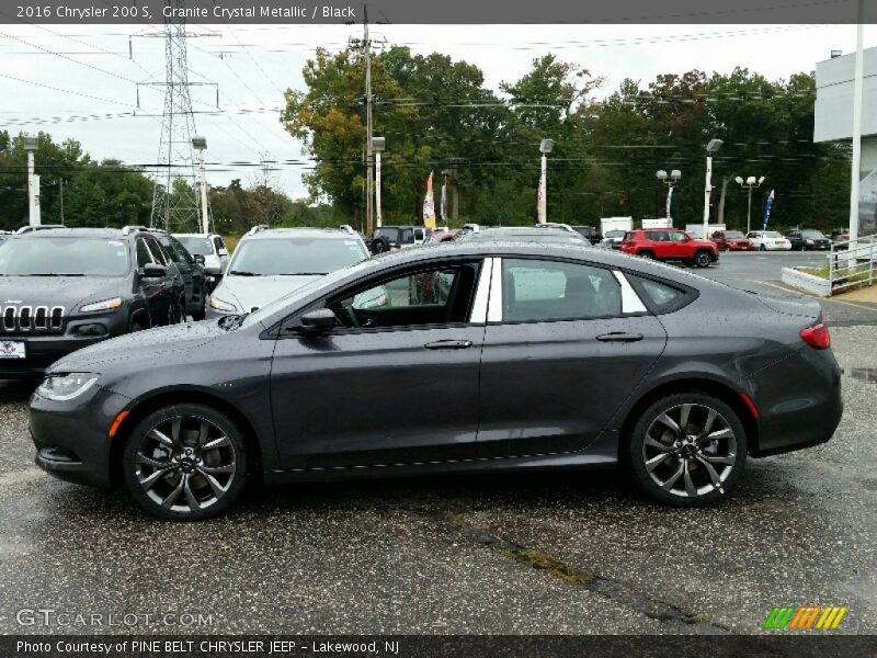 Granite Crystal Metallic / Black 2016 Chrysler 200 S
