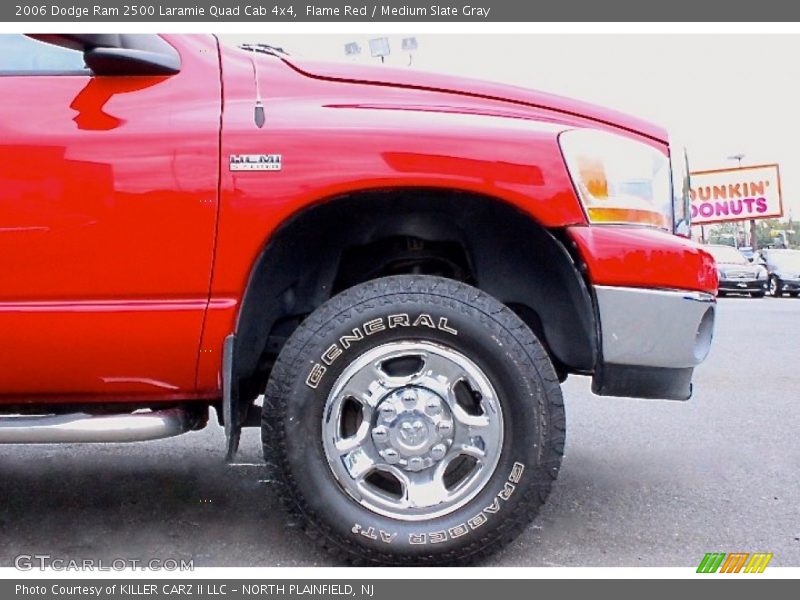 Flame Red / Medium Slate Gray 2006 Dodge Ram 2500 Laramie Quad Cab 4x4