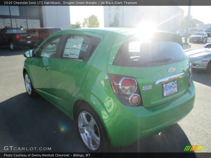 Dragon Green Metallic / Jet Black/Dark Titanium 2016 Chevrolet Sonic LTZ Hatchback