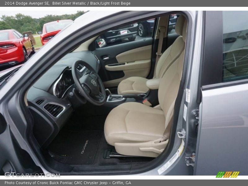 Billet Silver Metallic / Black/Light Frost Beige 2014 Dodge Avenger SE