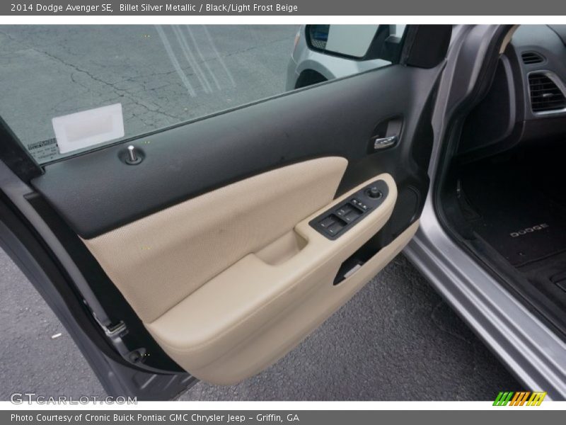 Billet Silver Metallic / Black/Light Frost Beige 2014 Dodge Avenger SE