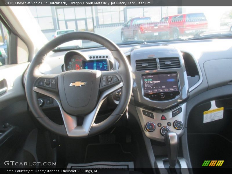 Dragon Green Metallic / Jet Black/Dark Titanium 2016 Chevrolet Sonic LTZ Hatchback