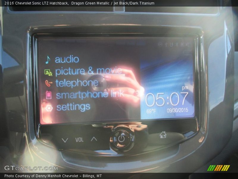 Dragon Green Metallic / Jet Black/Dark Titanium 2016 Chevrolet Sonic LTZ Hatchback