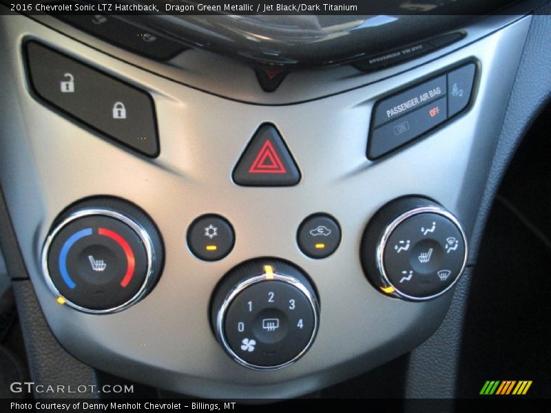 Controls of 2016 Sonic LTZ Hatchback