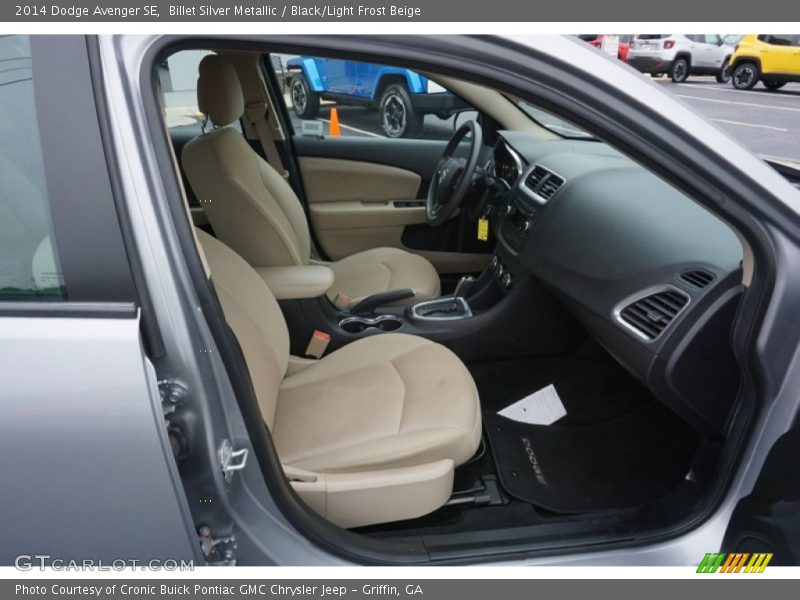 Billet Silver Metallic / Black/Light Frost Beige 2014 Dodge Avenger SE
