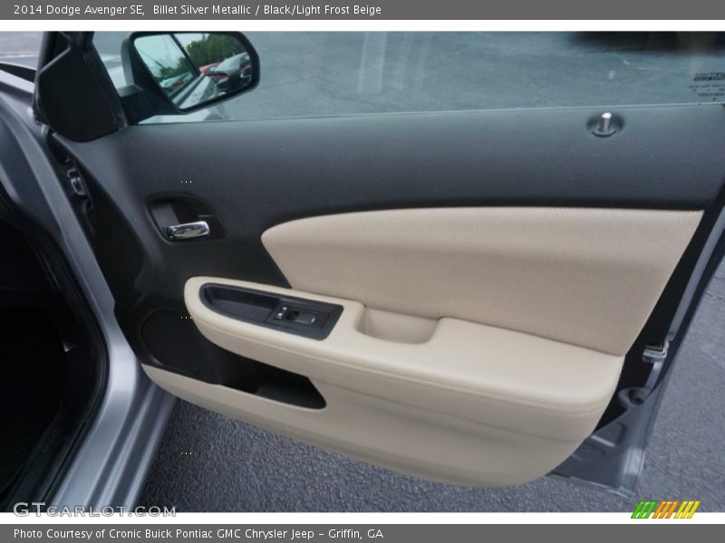 Billet Silver Metallic / Black/Light Frost Beige 2014 Dodge Avenger SE