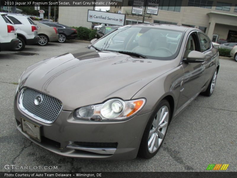 Pearl Grey Metallic / Ivory 2010 Jaguar XF Premium Sport Sedan