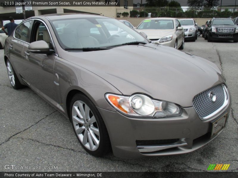 Pearl Grey Metallic / Ivory 2010 Jaguar XF Premium Sport Sedan