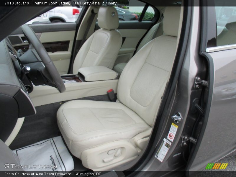 Pearl Grey Metallic / Ivory 2010 Jaguar XF Premium Sport Sedan