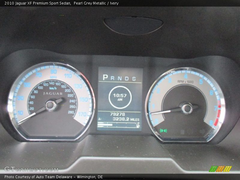 Pearl Grey Metallic / Ivory 2010 Jaguar XF Premium Sport Sedan