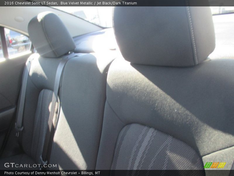 Blue Velvet Metallic / Jet Black/Dark Titanium 2016 Chevrolet Sonic LT Sedan