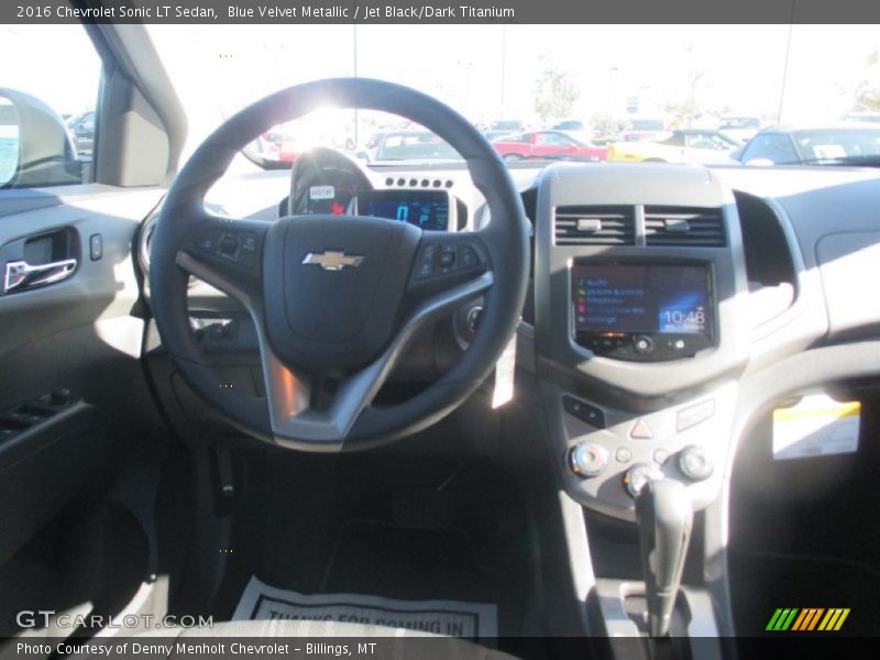 Blue Velvet Metallic / Jet Black/Dark Titanium 2016 Chevrolet Sonic LT Sedan