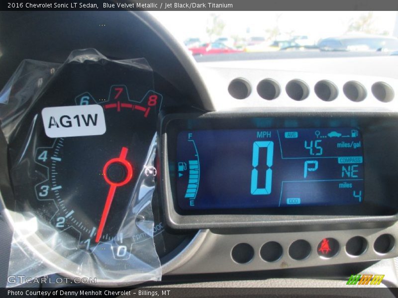  2016 Sonic LT Sedan LT Sedan Gauges