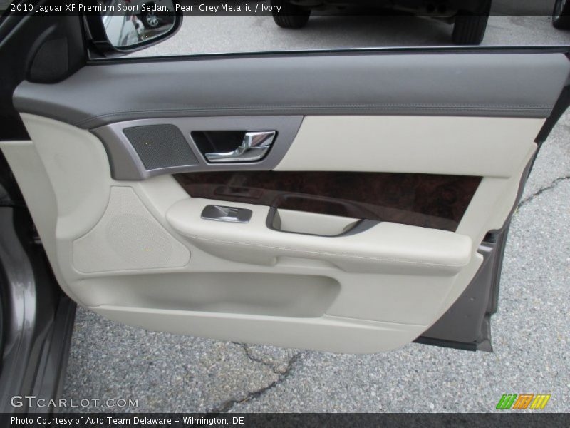 Pearl Grey Metallic / Ivory 2010 Jaguar XF Premium Sport Sedan
