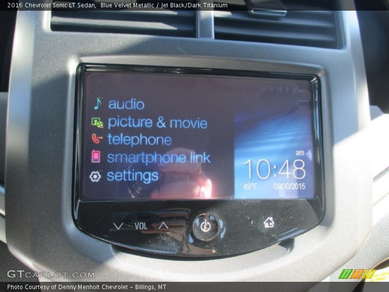 Blue Velvet Metallic / Jet Black/Dark Titanium 2016 Chevrolet Sonic LT Sedan