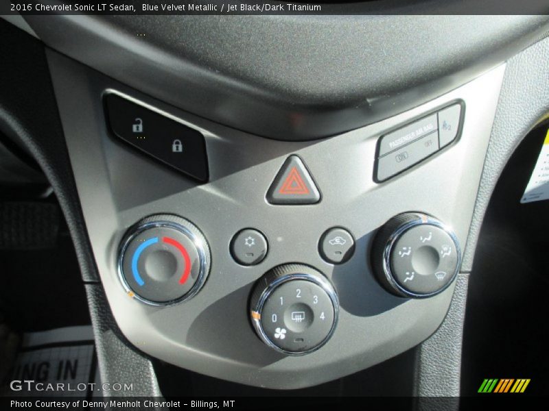 Blue Velvet Metallic / Jet Black/Dark Titanium 2016 Chevrolet Sonic LT Sedan
