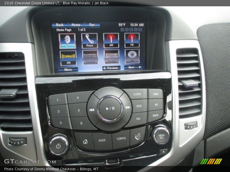 Blue Ray Metallic / Jet Black 2016 Chevrolet Cruze Limited LT