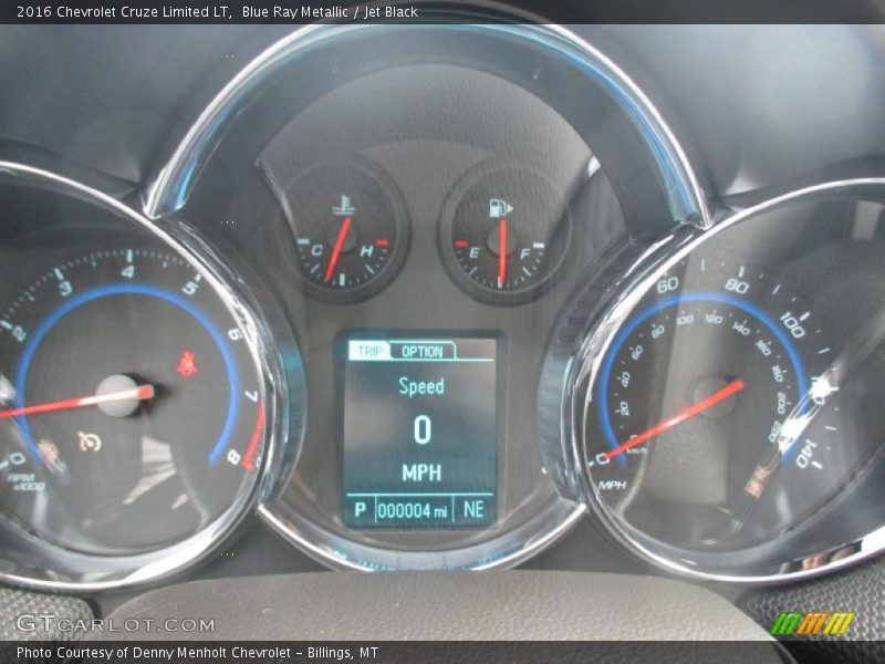 Blue Ray Metallic / Jet Black 2016 Chevrolet Cruze Limited LT